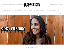 Tablet Screenshot of colorstoryclothing.com